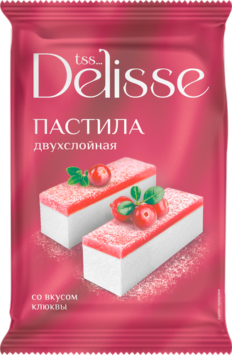 

Пастила Delisse двухслойная со вкусом клюквы 220 г