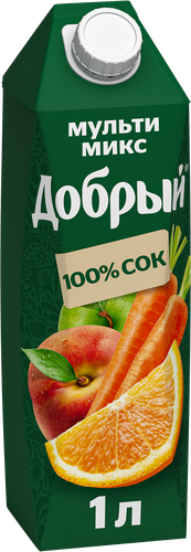 

Сок Добрый Мульти Микс Яблоко-Овощи 1 л