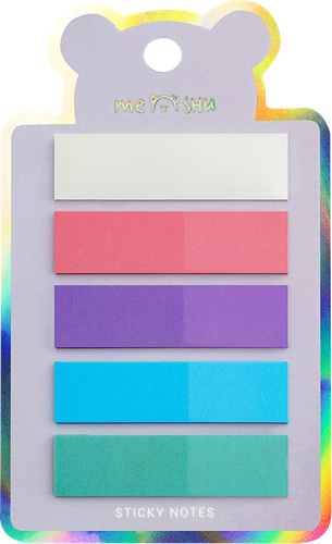 

Флажки-закладки Meshu Sparkle пластиковые блестящие, 45 х 12 мм, 20 л х 5 цветов