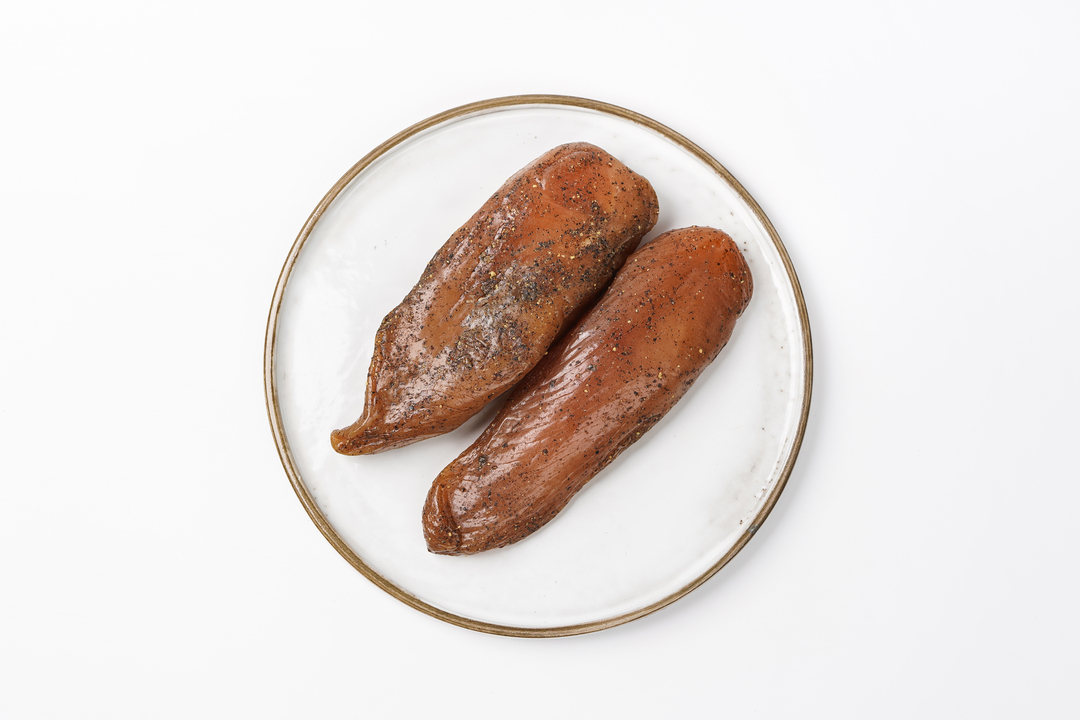 

Пастрома из куриной грудки сырокопченая весовая