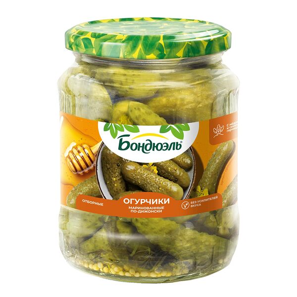 Огурцы маринованные Бондюэль по-дижонски 680 г