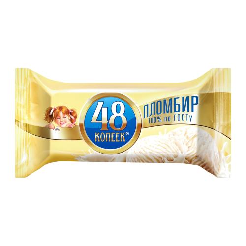 

Мороженое 48 Копеек пломбир БЗМЖ 210 г
