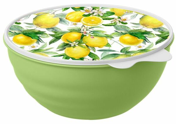 Миска с крышкой Phibo Wave 3.7 л, 1 шт, цвет в ассортименте