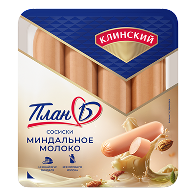 

Сосиски Клинский мясокомбинат на миндальном молоке 400 г