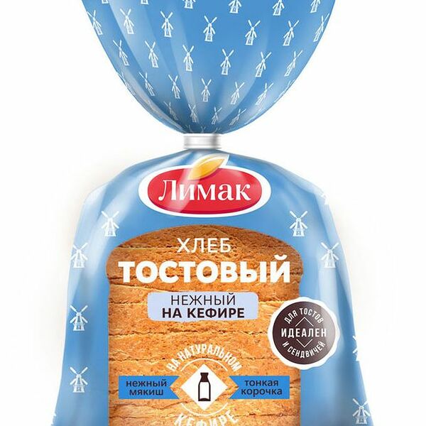 Хлеб Лимак тостовый в нарезке, 290 г