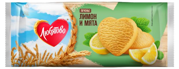 

Печенье Любятово Лимон и мята 200 г