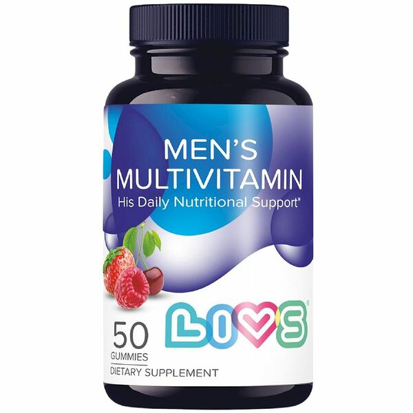 LIVS Men's Multivitamin мармеладные пастилки со вкусом ягод  50 шт 