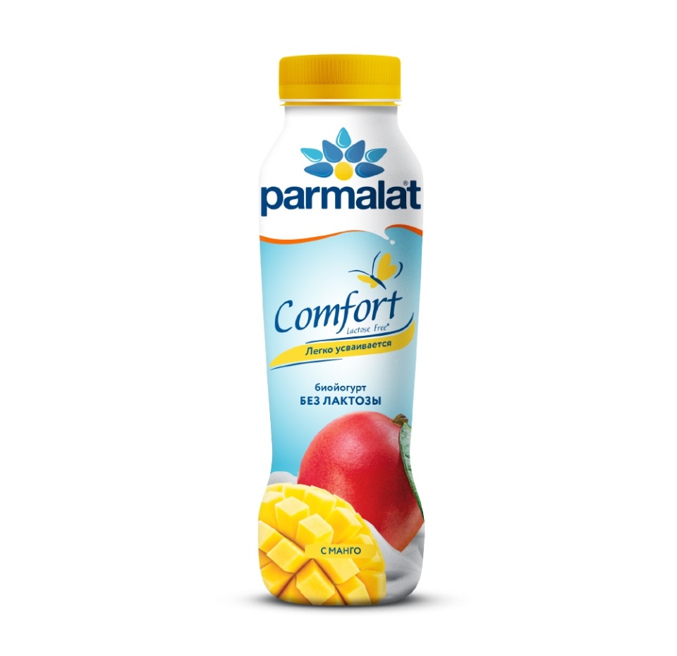 

Биойогурт питьевой Parmalat Comfort Манго безлактозный 1.5% 290 мл