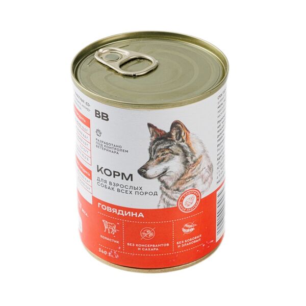 Корм для собак говядина 340 г