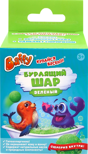 

Бурлящий шар для ванны с сюрпризом ТМ Baffy (баффи) цвет в ассортименте