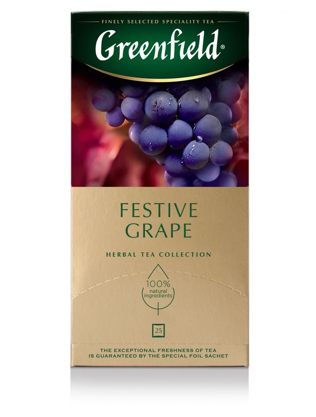 

Чайный напиток Greenfield Festive Grape травяной 25 шт х 2 г