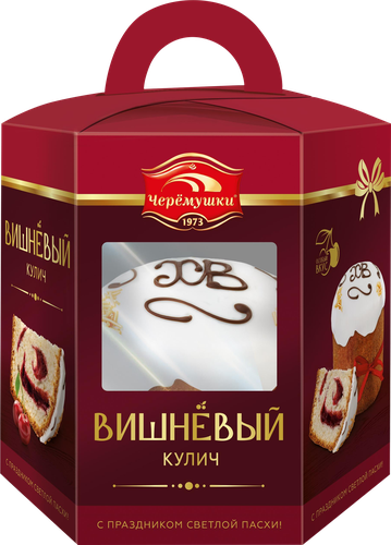 

Кулич Черёмушки Вишневый в упаковке 400 г