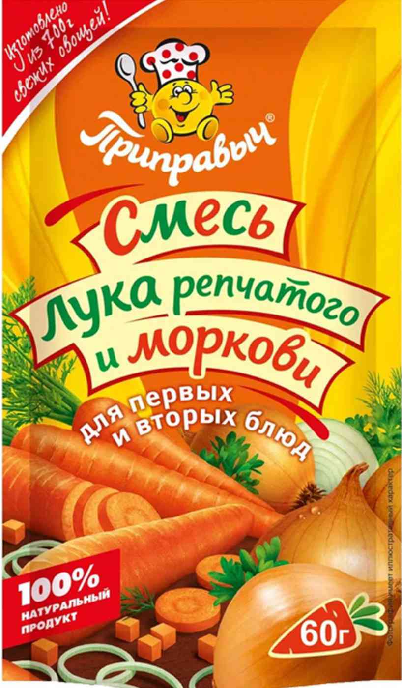 

Приправа Приправыч смесь лука репчатого и моркови 60 г