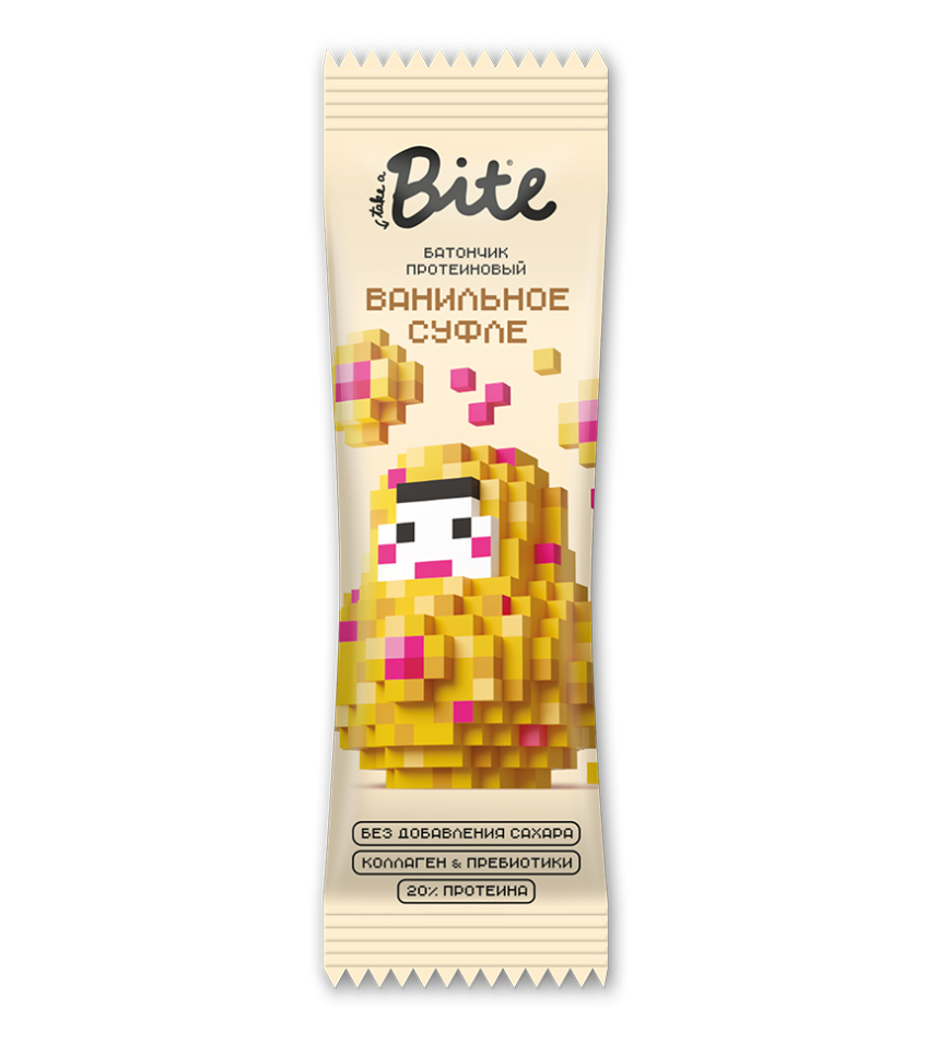 

Батончик протеиновый Take a Bite глазированный Ванильное суфле 40 г