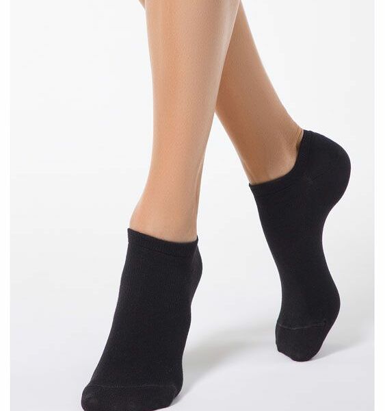 Носки женские Conte Active ультракороткие 15С-77СП цвет: чёрный, размер 23