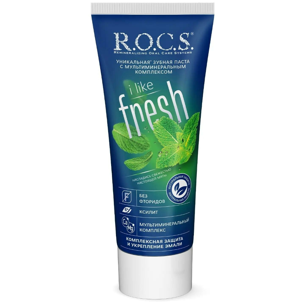 

Паста зубная R.O.C.S. i Like Fresh мята 74 г