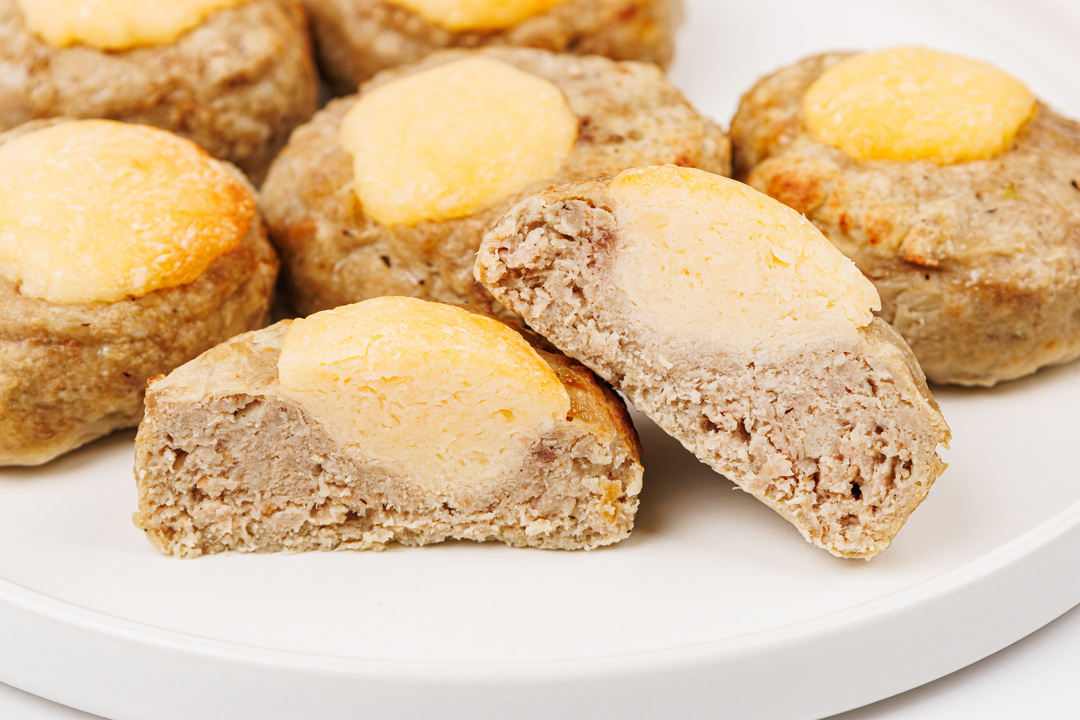 

Котлеты курица-говядина на пару под сырной шапочкой заморозка 420 г