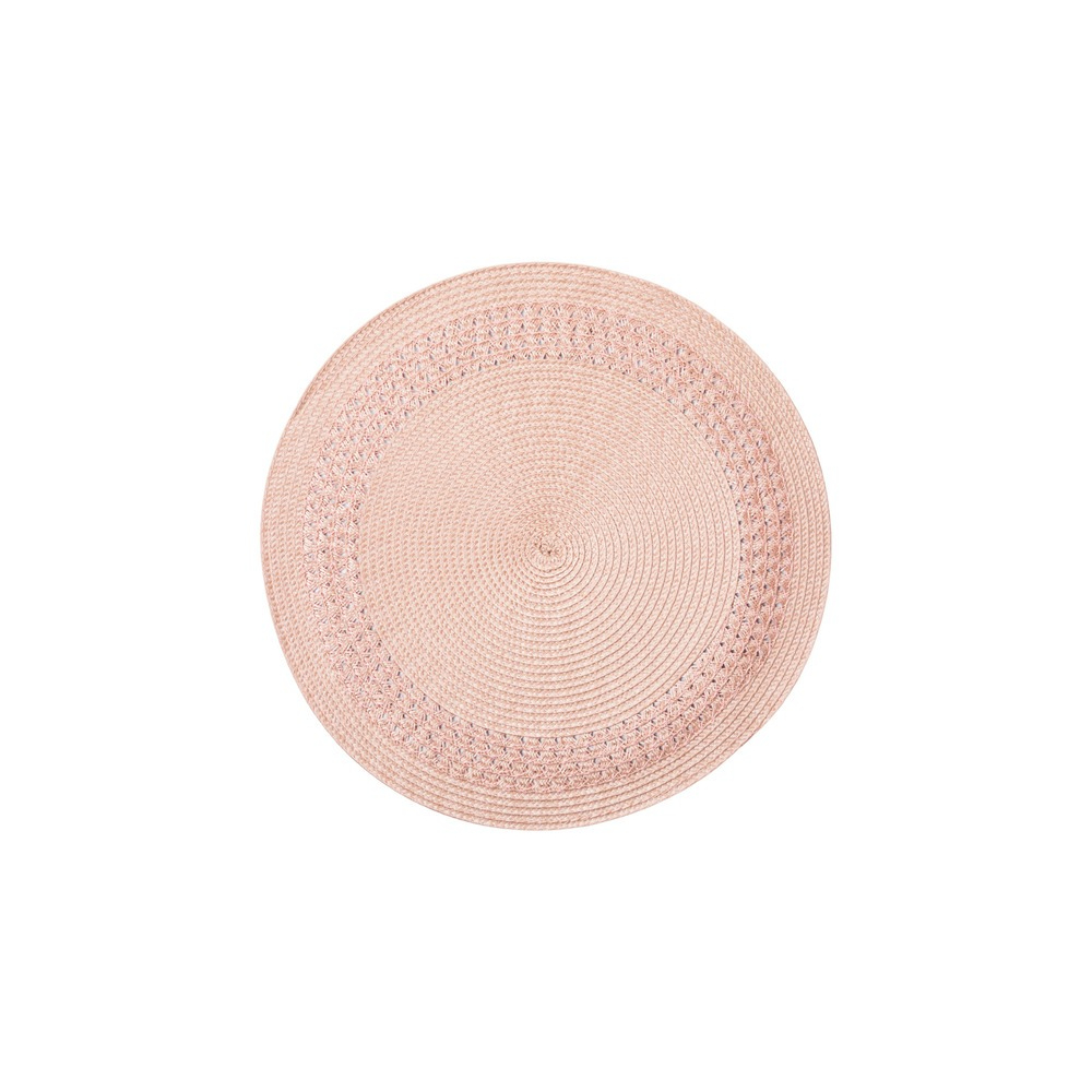 

Салфетка подстановочная кругла WO HOME PATIO 38 см, розовая, полипропилен, полиэтилен, Китай