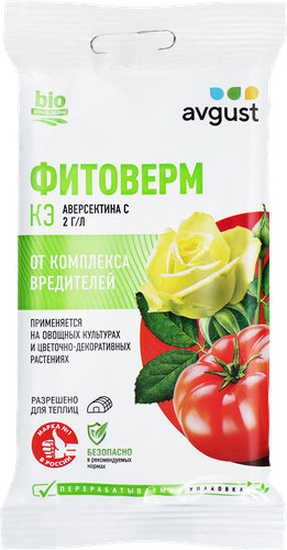

Средство от клещей и листогрызущих вредителей на растениях Avgust Фитоверм