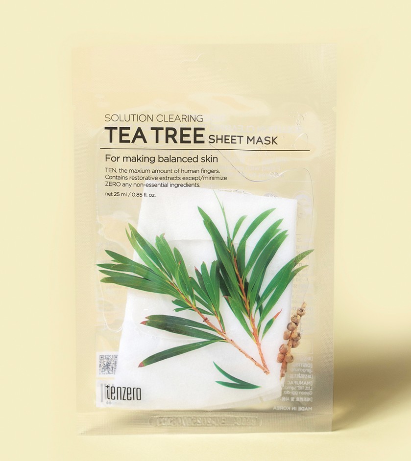 

Тканевая маска для лица Tenzero Solution Clearing Tea Tree с экстрактом чайного дерева 25 мл