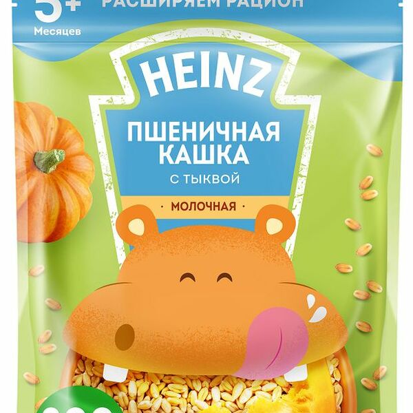 Каша пшеничная молочная Heinz с тыквой с 5 месяцев