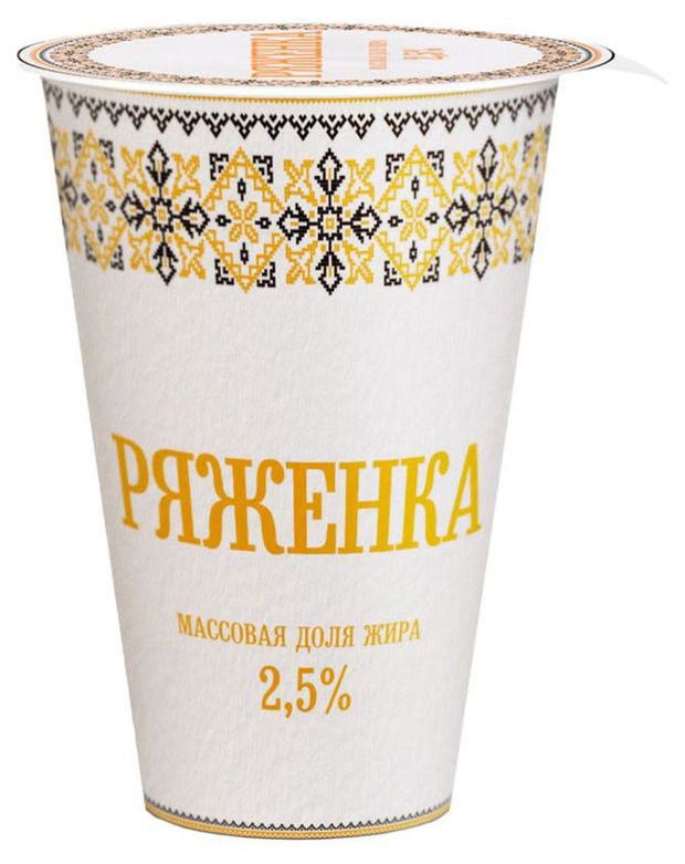

Ряженка Славянские кружева 2,5% 175г
