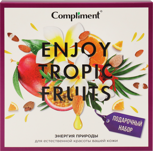 

Набор подарочный женский Compliment Tropic Fruits: гель для душа 200 мл, гоммаж для лица 80 мл