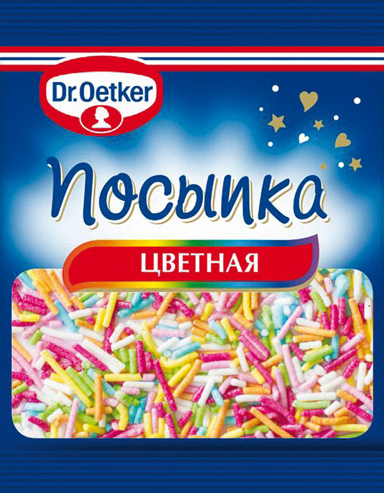 

Посыпка кондитерская Dr.Oetker Палочки цветная 10 г