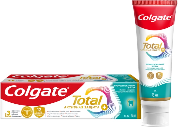 

Зубная паста Colgate Total 12 Профессиональная чистка гель 75 мл