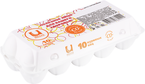 

Яйцо куриное Инская птицефабрика С0 10 шт 700 г