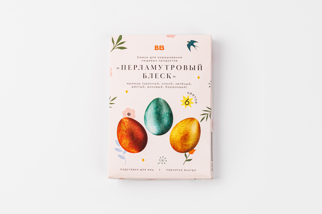 

Смеси ВкусВилл для окрашивания пищевых продуктов Перламутровый блеск 6 цветов 18 г