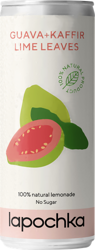 

Лимонад Lapochka Гуава и каффир-лайм без сахара 330 мл
