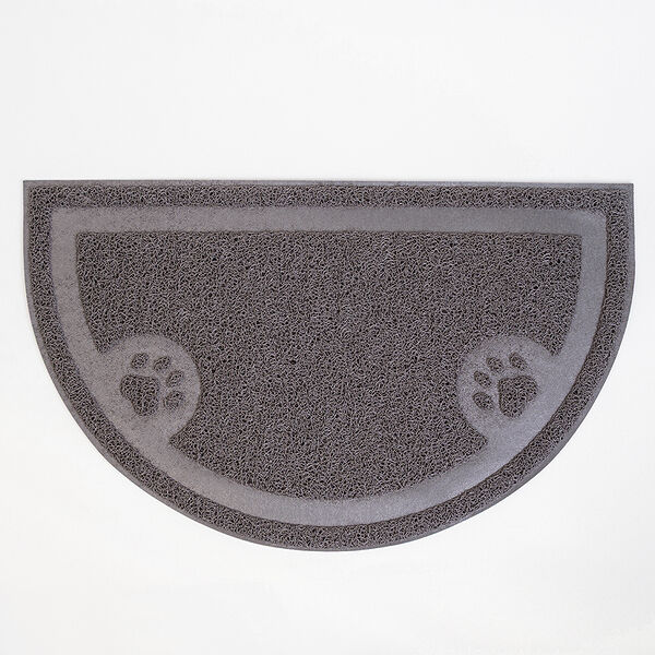 Коврик под туалет Rurri 60х36 см, серый