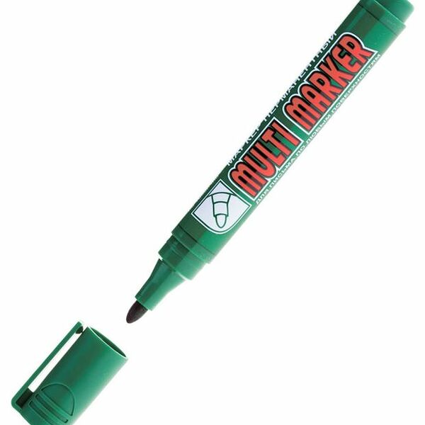 Маркер перманентный Crown Multi Marker CPM-800 цвет: зелёный