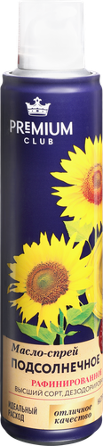 

Масло-спрей подсолнечное Premium Club рафинированное дезодорированное 250 мл