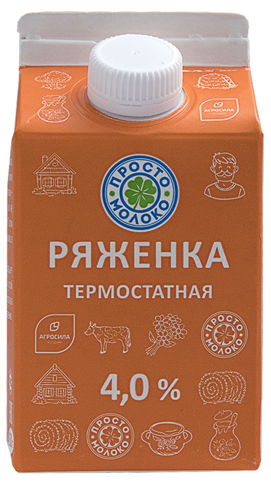 

Ряженка Просто молоко 4% 450 г