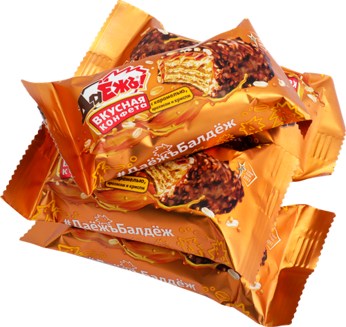 

Конфеты ДаЁжъ! с карамелью арахисом и криспи вес дизайн упаковки в асссортименте