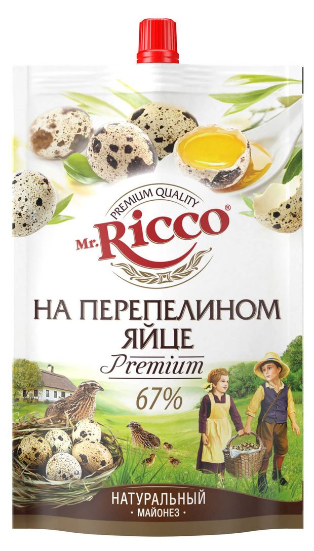 

Майонез Mr. Ricco 67% На перепелином яйце 220 мл