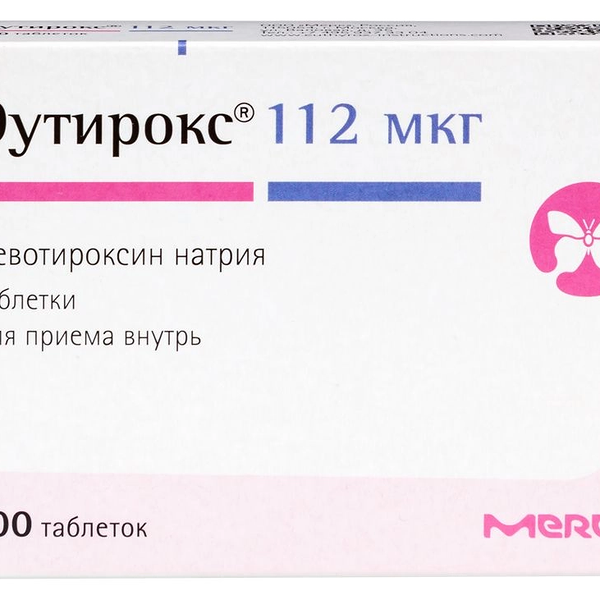 Эутирокс таблетки 112 мкг 100 шт