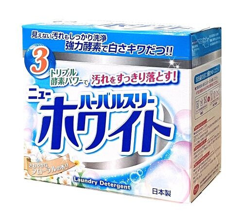 Стиральный порошок Mitsuei Herbal Three, с дезодорирующими компонентами, отбеливателем и ферментами, 800 г