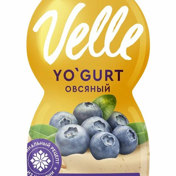 Продукт овсяный Velle Черника питьевой ферментированный 230 мл