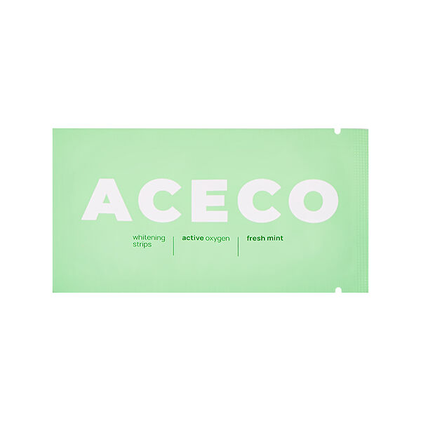 Полоски для зубов отбеливающие Aceco мятные 1 пара