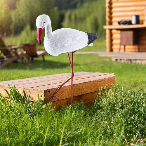 

Фигура декоративная садовая на ножке Аист 32х11х51см, Арт. GV28812-1018