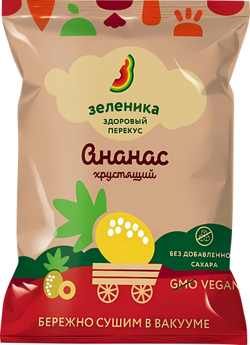 

Снеки фруктовые Зеленика Здоровый перекус Ананас 15 г