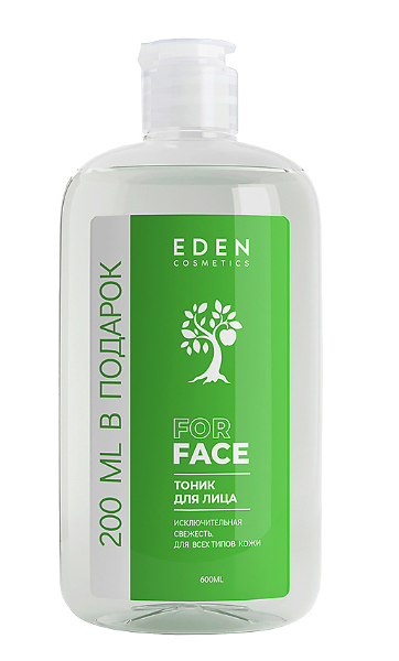 Тоник для лица Eden освежающий увлажняющий для всех типов кожи 600 мл