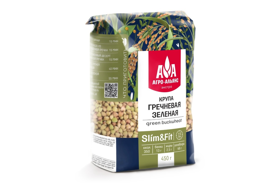 

Гречневая крупа Агро-Альянс зеленая Экстра 450 г
