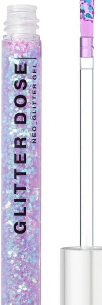 Глиттер для век Influence Beauty Glitter Dose на гелевой основе, 6.5 мл, 06 Фиолетовый