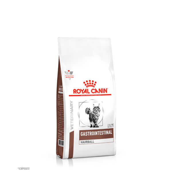 Сухой корм Royal Canin Gastrointestinal Hairball для кошек при нарушениях пищеварения и для выведения волосяных комочков 350 г