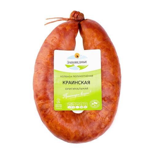 

Колбаса Заповедные продукты Краинская полукопченая 300 г