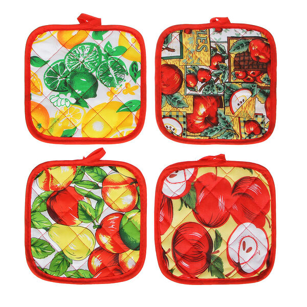 Прихватка, 100% полиэстер, 16,5х17см, 4 дизайна в ассортименте